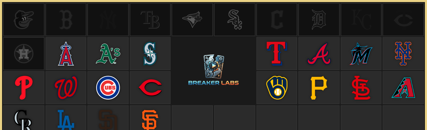 A BreakerLabs-branded Team Tracker — the kind of widget Set Up My Break drops into your scene